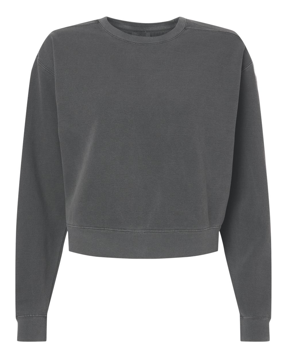 Comfort Colors 1566L Women's Garment-Dyed Mid-Length Crewneck Sweatshirt - Pepper