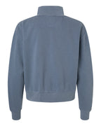 Chaqueta para mujer teñida en prenda con cremallera completa | 1570L