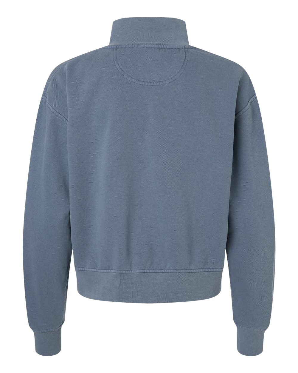 Chaqueta para mujer teñida en prenda con cremallera completa | 1570L