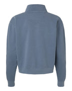 Women's Garment-Dyed Mid-Length Quarter-Zip Sweatshirt | 1580L