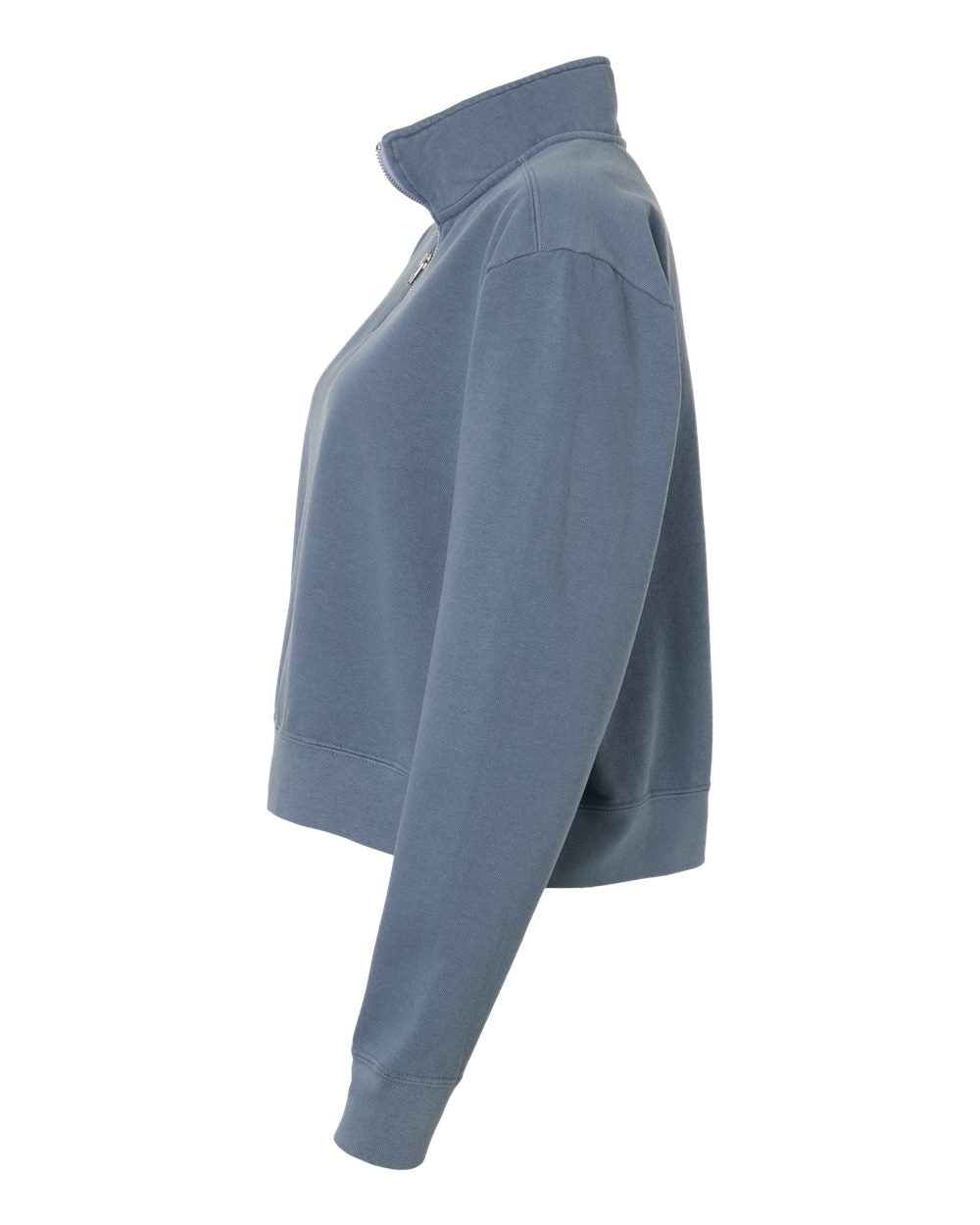 Women's Garment-Dyed Mid-Length Quarter-Zip Sweatshirt | 1580L