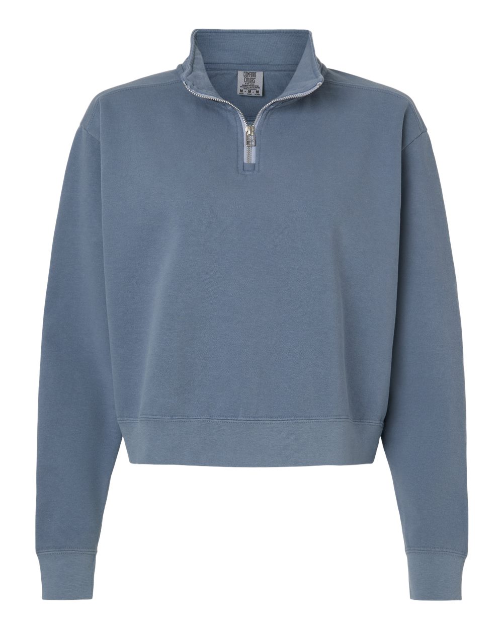Women's Garment-Dyed Mid-Length Quarter-Zip Sweatshirt | 1580L