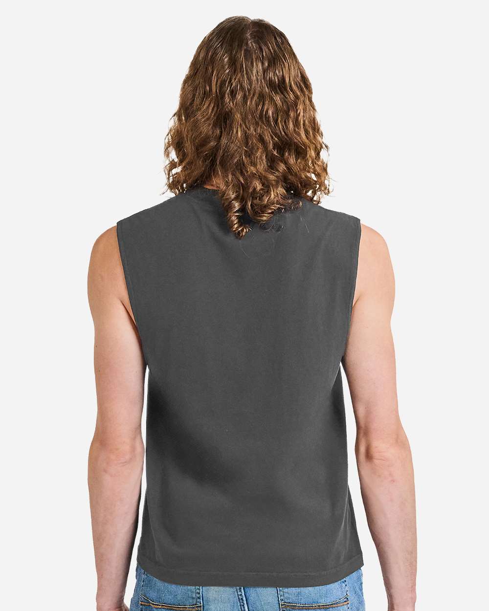 Unisex Heavyweight Cotton Garment-Dyed Mid-Length Muscle Tee | 207GD