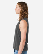 Unisex Heavyweight Cotton Garment-Dyed Mid-Length Muscle Tee | 207GD