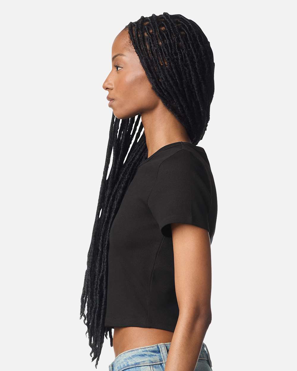 Women's Baby Rib Cropped Tee | BR210