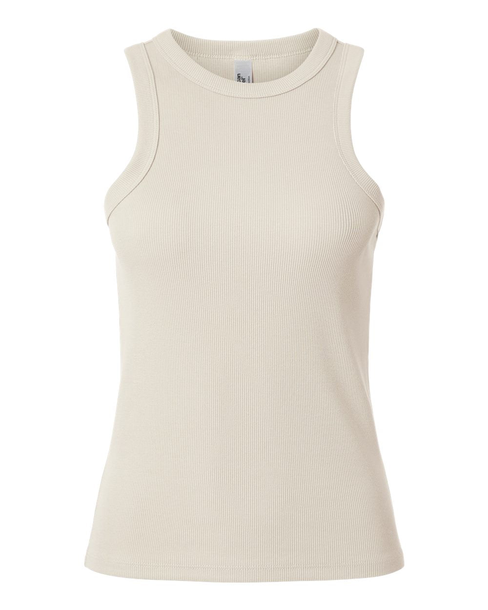 American Apparel BR2101 Women's Baby Rib Fitted Tank - Bone