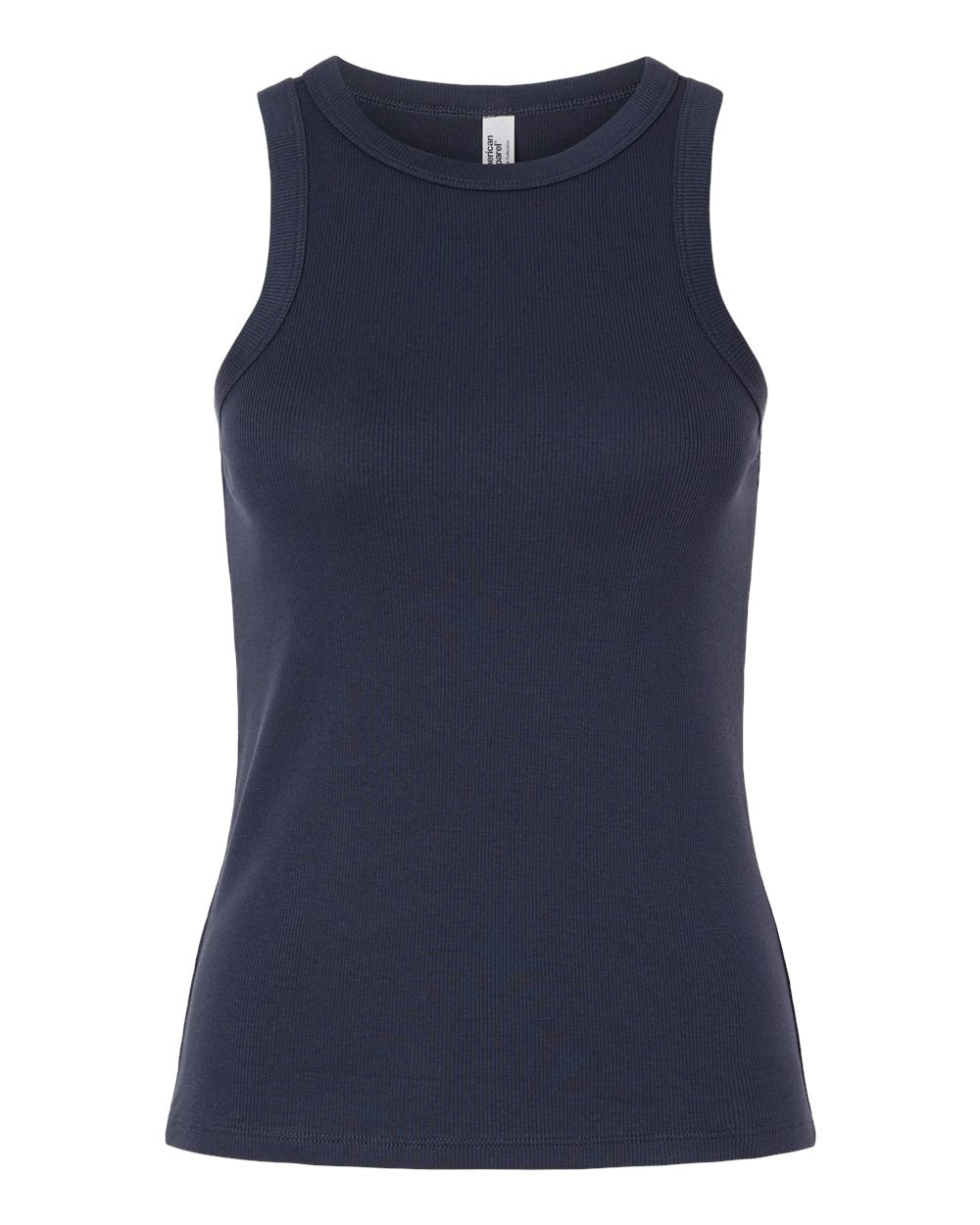 American Apparel BR2101 Women's Baby Rib Fitted Tank - Navy