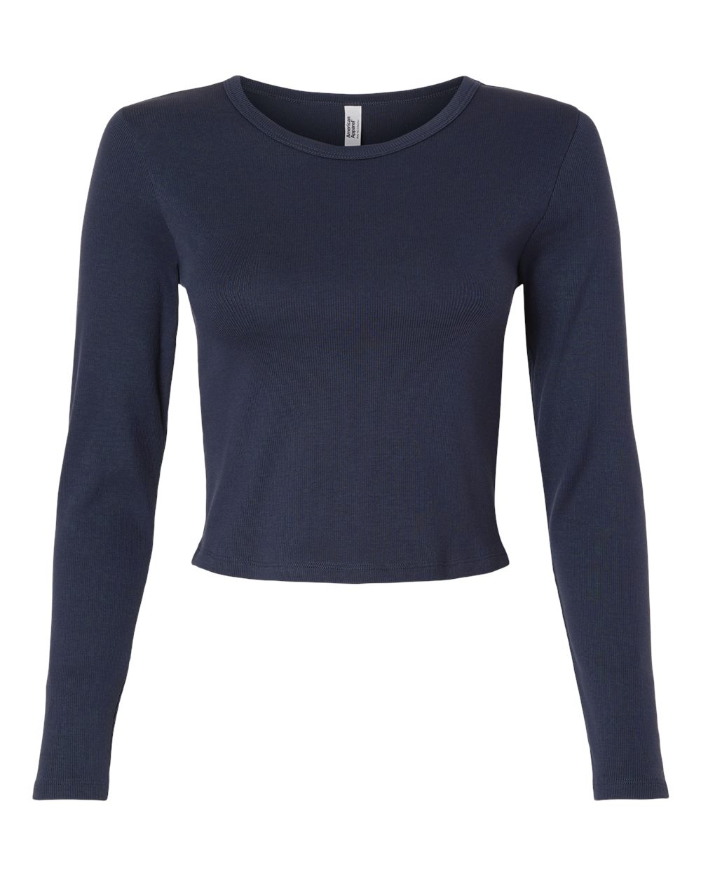 Women's Baby Rib Long Sleeve Cropped Tee | BR2107
