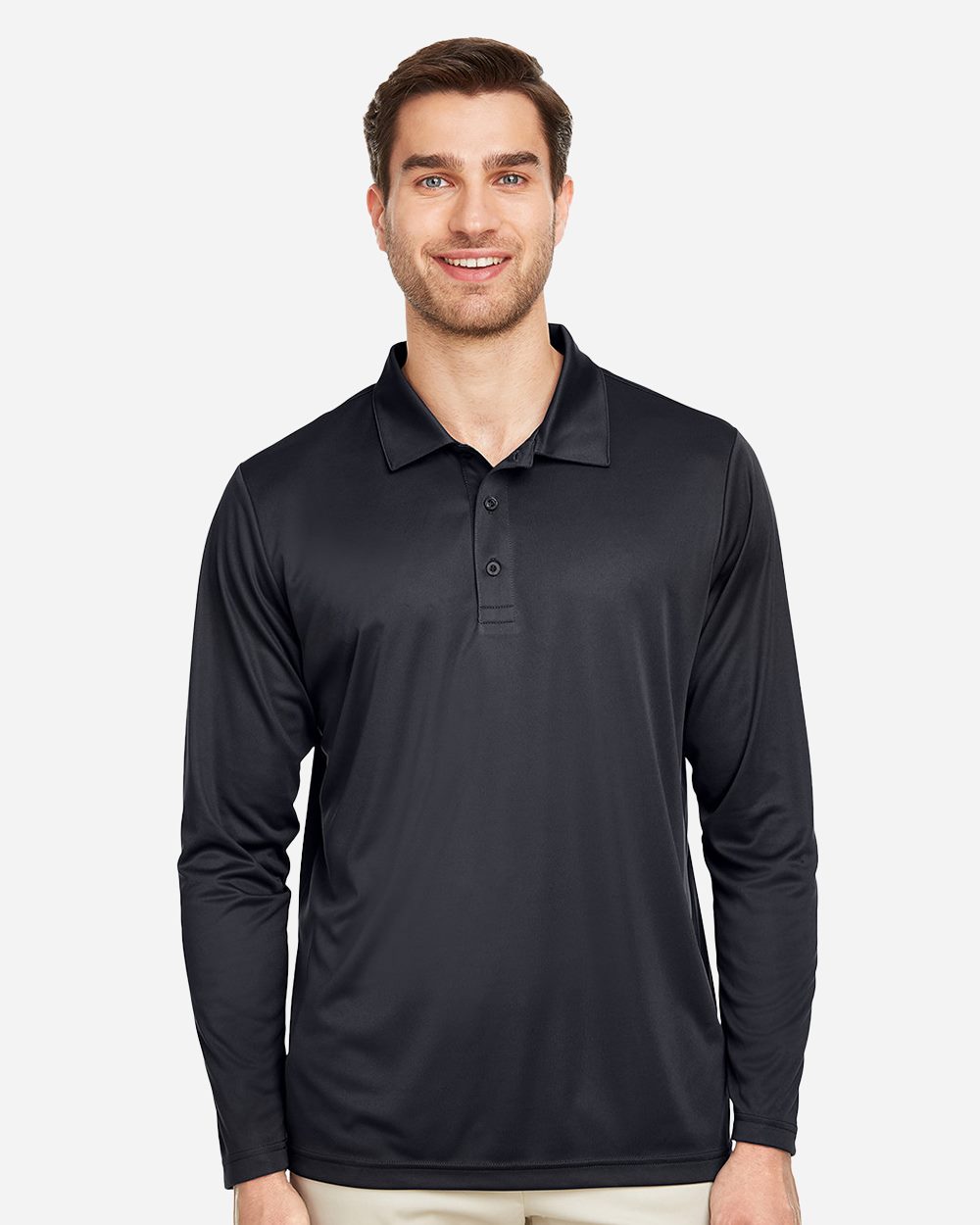 Men's Zone Performance Long Sleeve Polo | TT51L