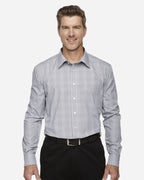 Men's Crown Collection® Glen Plaid Woven Dress Shirt | DG520