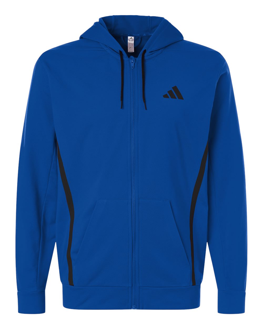 Adidas AT208 Men's Game & Go Fleece Full-Zip Hooded Sweatshirt - Team Royal Blue