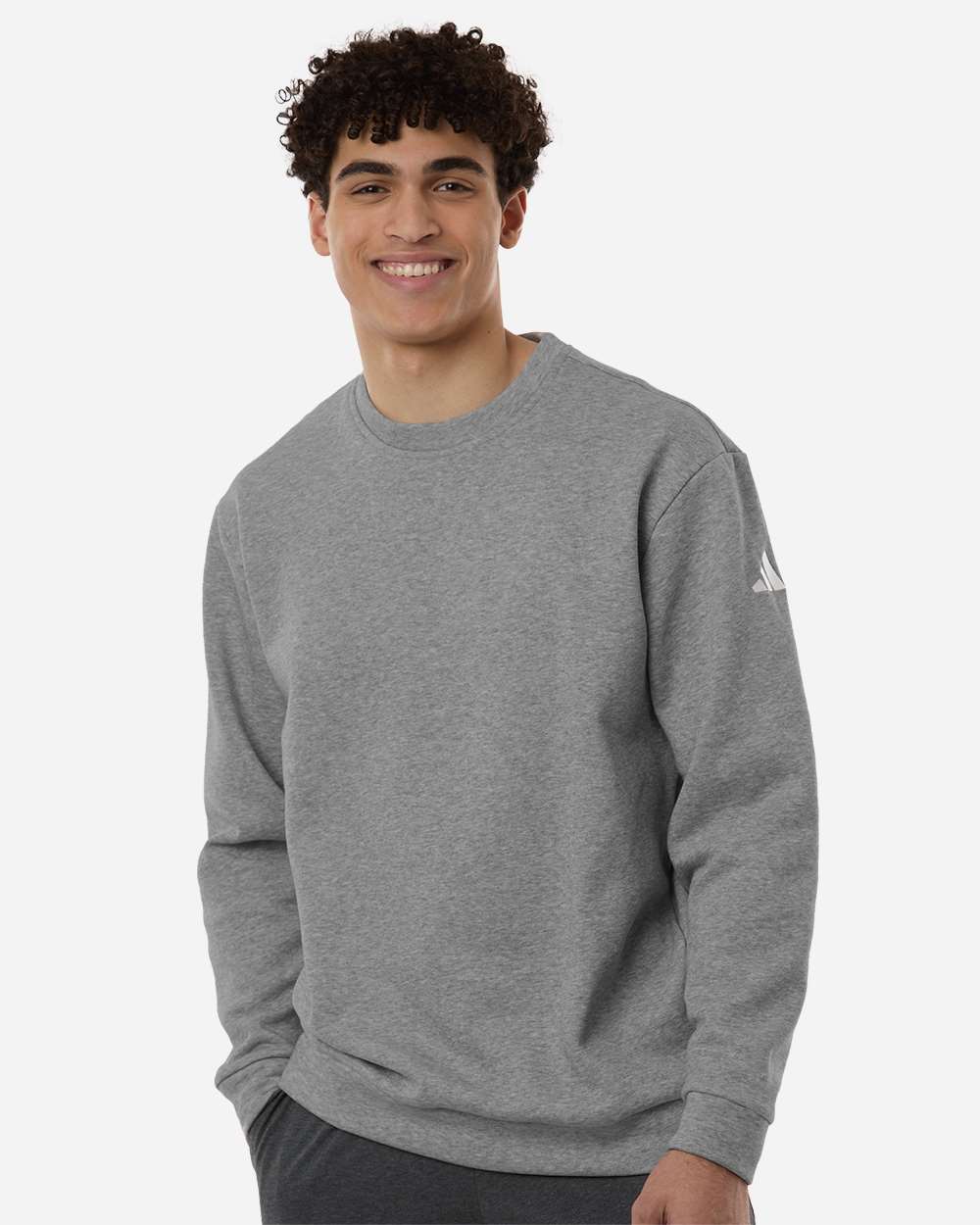 Sudadera para hombre con cuello redondo de forro polar | AT200