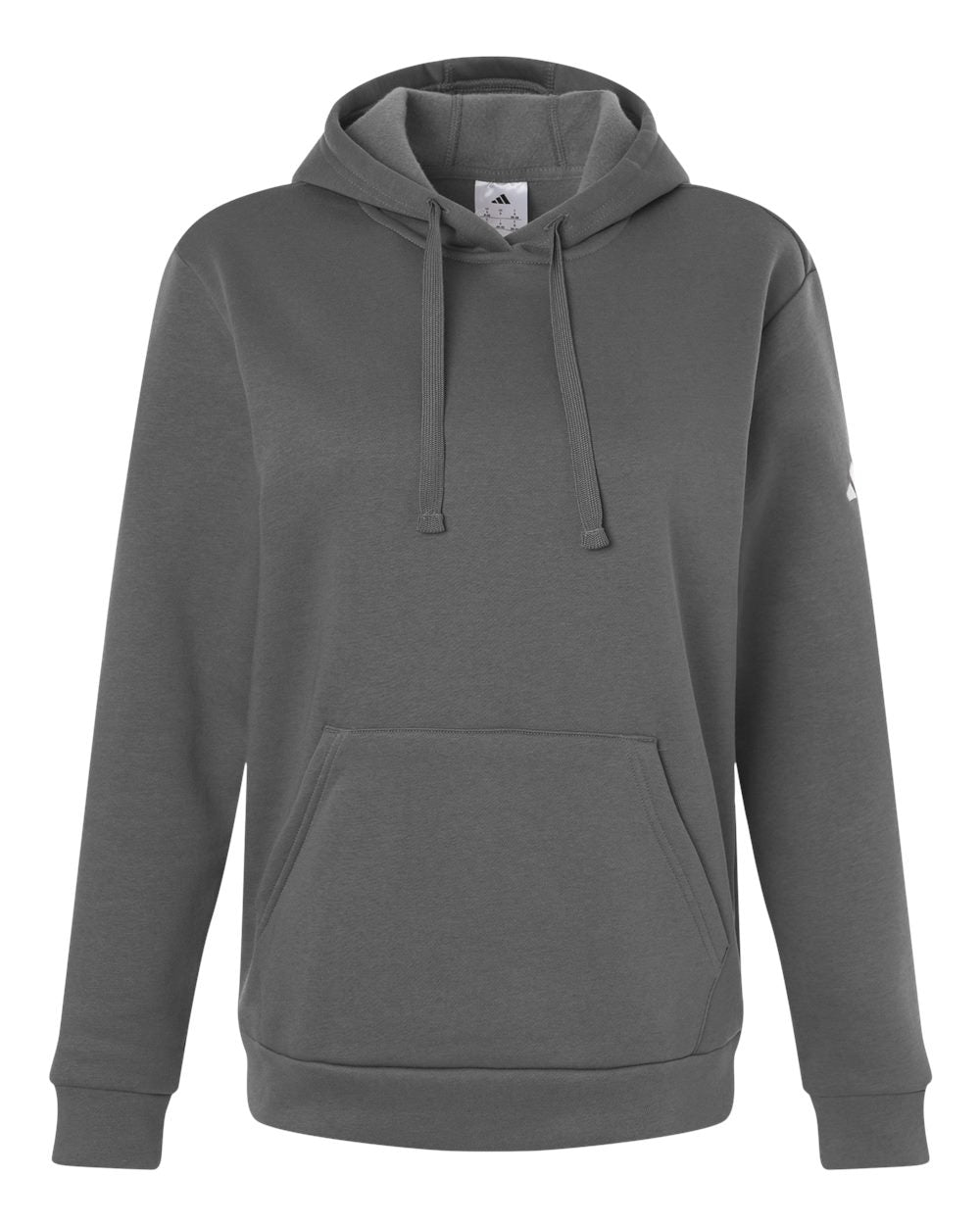 Adidas AT204 Women's Fleece Hooded Sweatshirt - Team Grey Four/ White