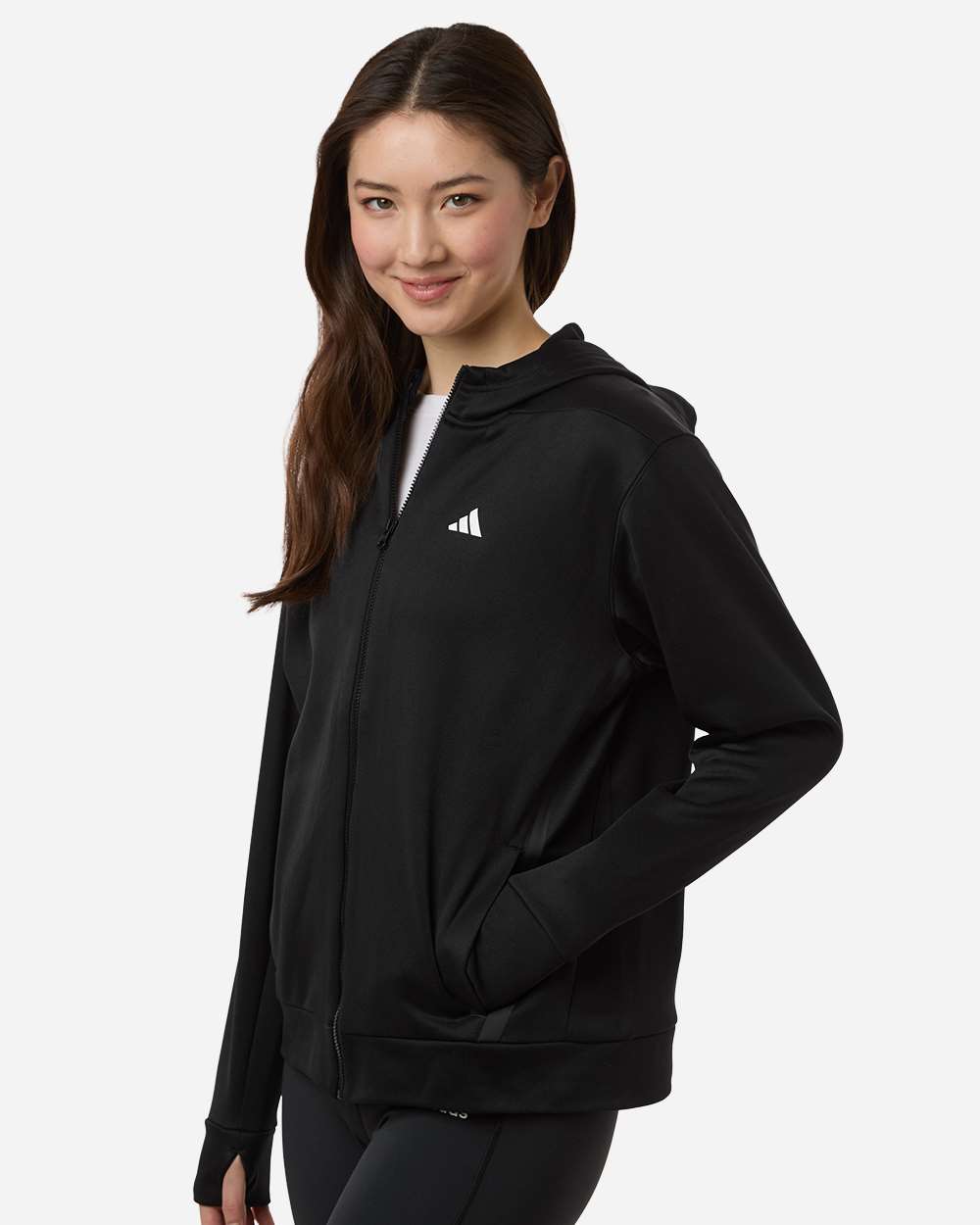 Sudadera con capucha para mujer Game & Go de forro polar con cremallera completa | AT209