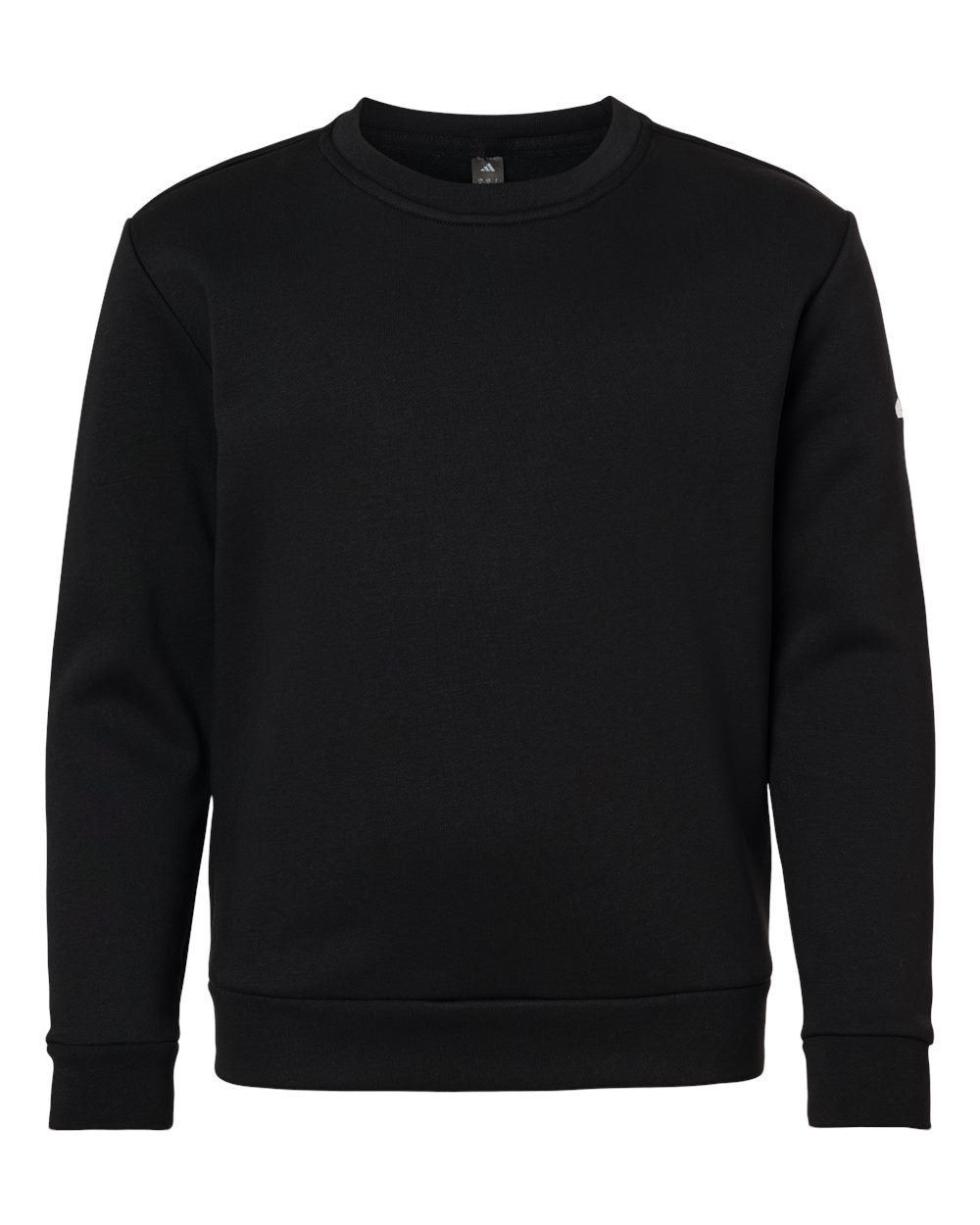 Adidas AT202 Youth Fleece Crewneck Sweatshirt - Black/ White