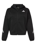 Adidas AT221 Women's Z.N.E Full-Zip Hooded Sweatshirt - Black/ White