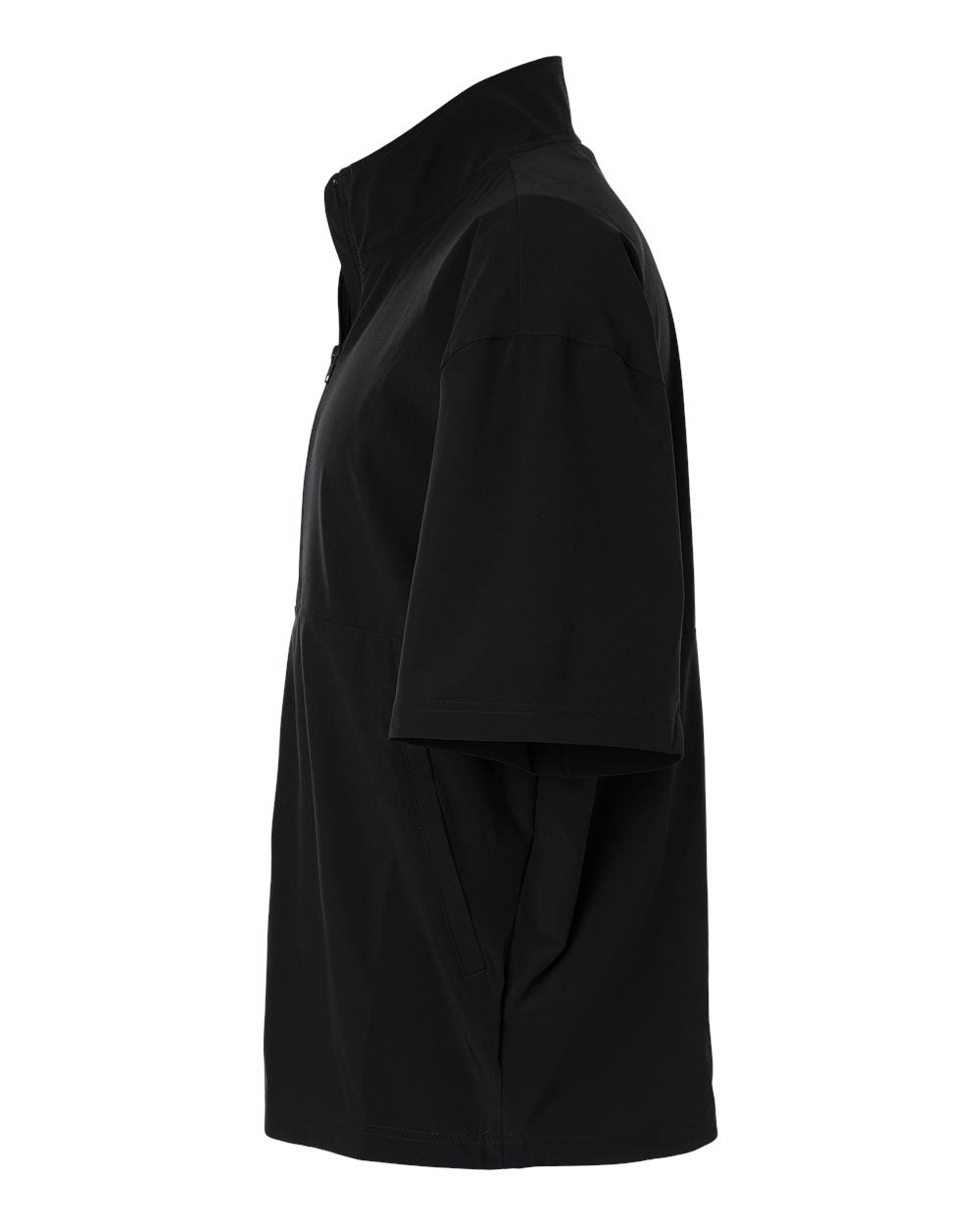 Sudadera para hombre de manga corta con cremallera hasta el pecho | AT505