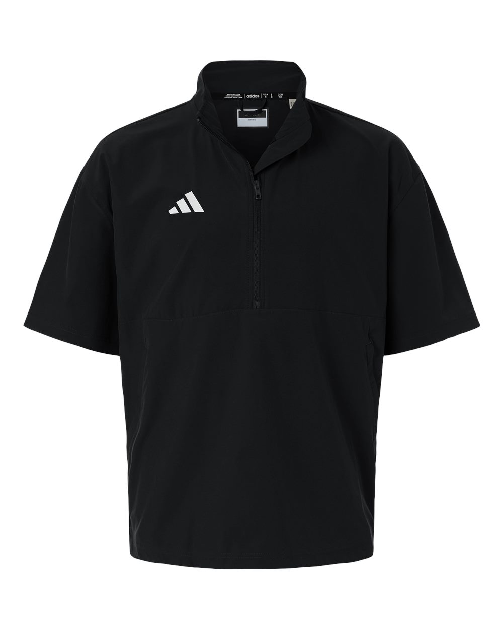 Sudadera para hombre de manga corta con cremallera hasta el pecho | AT505