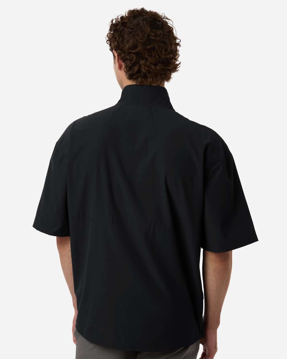 Sudadera para hombre de manga corta con cremallera hasta el pecho | AT505