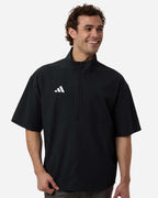 Sudadera para hombre de manga corta con cremallera hasta el pecho | AT505