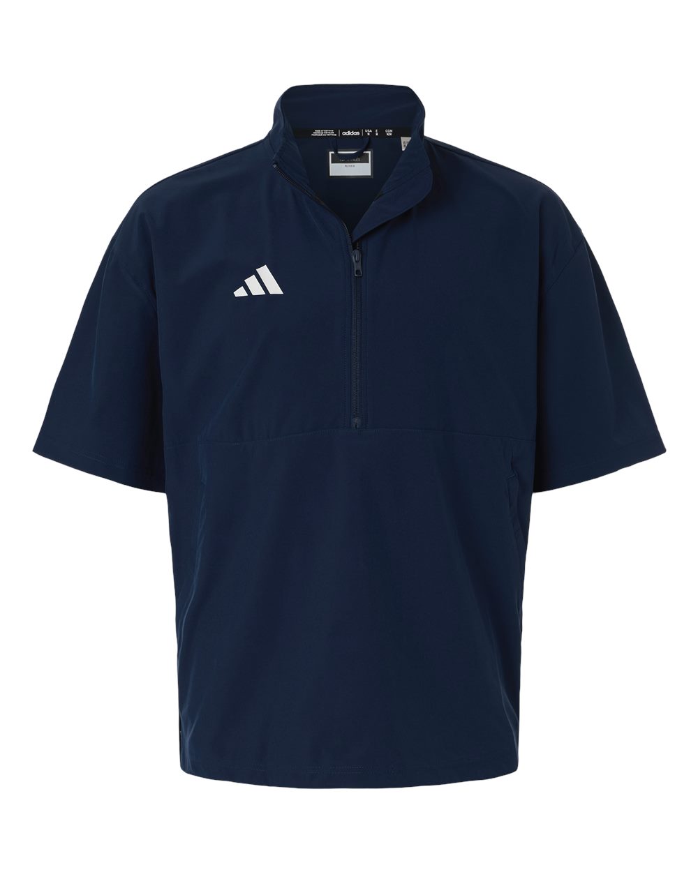 Sudadera para hombre de manga corta con cremallera hasta el pecho | AT505