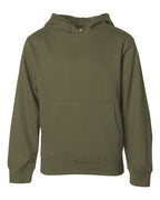 Independent Trading Co. SS4001Y Youth Midweight Hooded Sweatshirt - Army