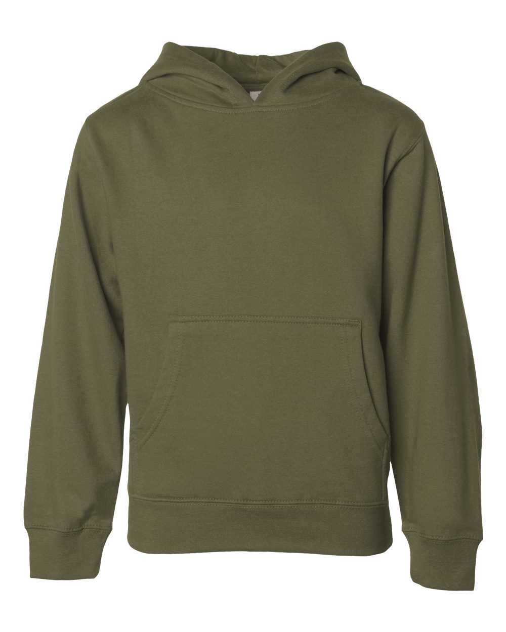 Independent Trading Co. SS4001Y Youth Midweight Hooded Sweatshirt - Army