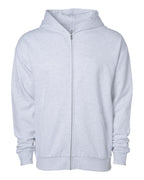 Unisex Avenue Midweight Full-Zip Hooded Sweatshirt | IND280ZIP