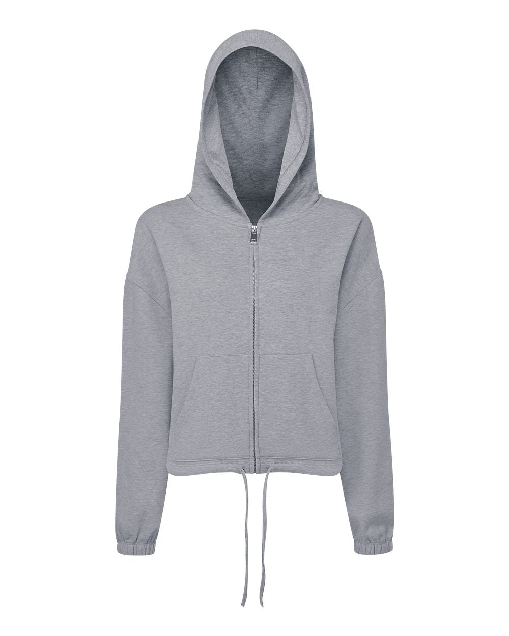 TriDri TD601 Women's Maria Full-Zip Hooded Sweatshirt - Heather Grey