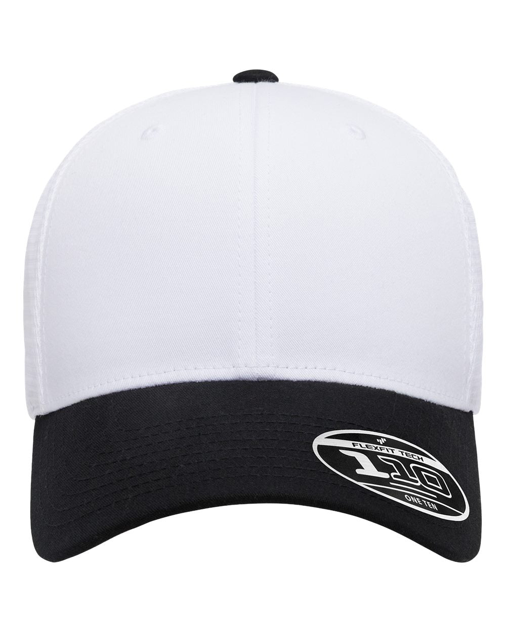 Flexfit 110M 110 Mesh-Back Cap - Black/ White/ White