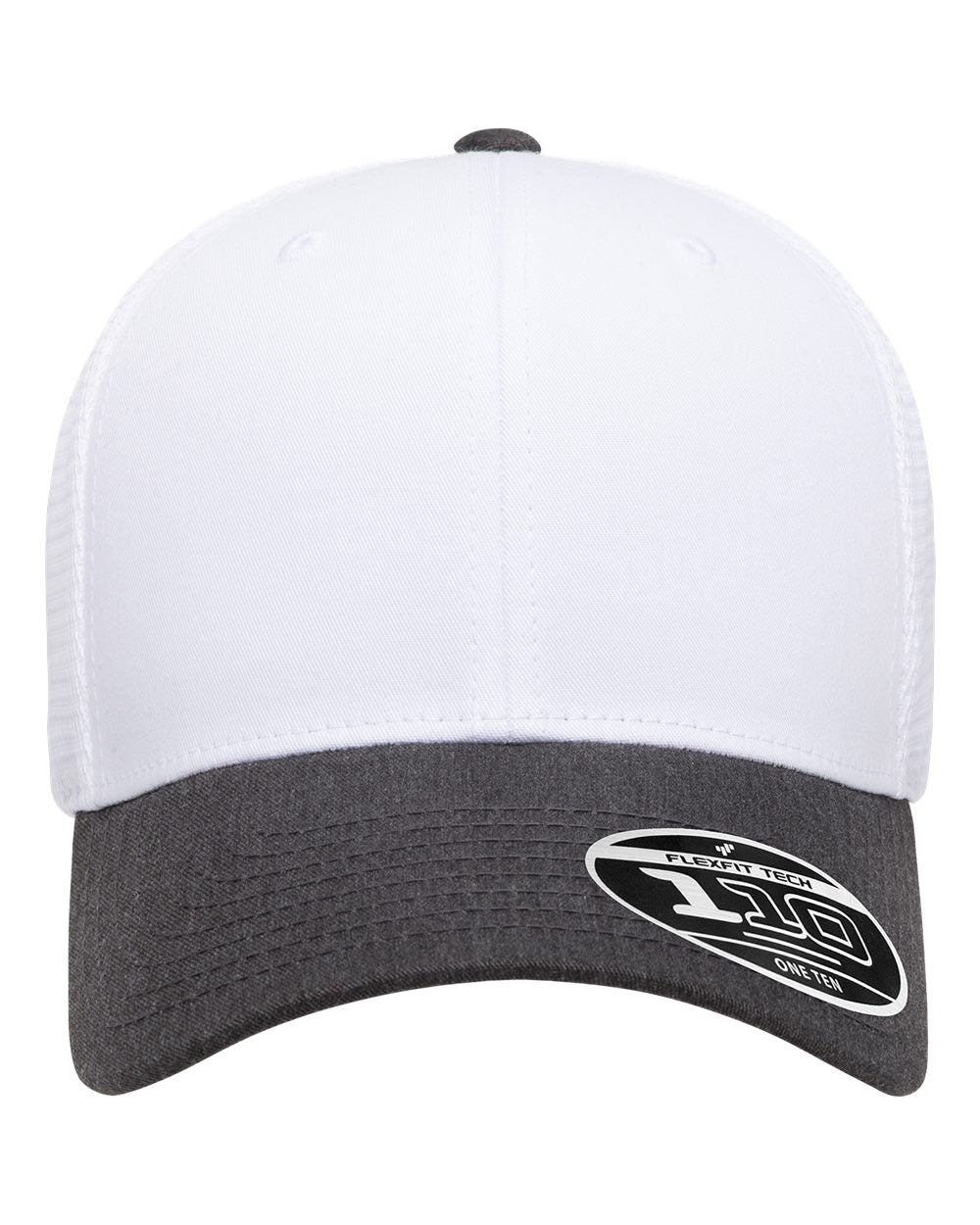 Flexfit 110M 110 Mesh-Back Cap - Dark Heather/ White/ White