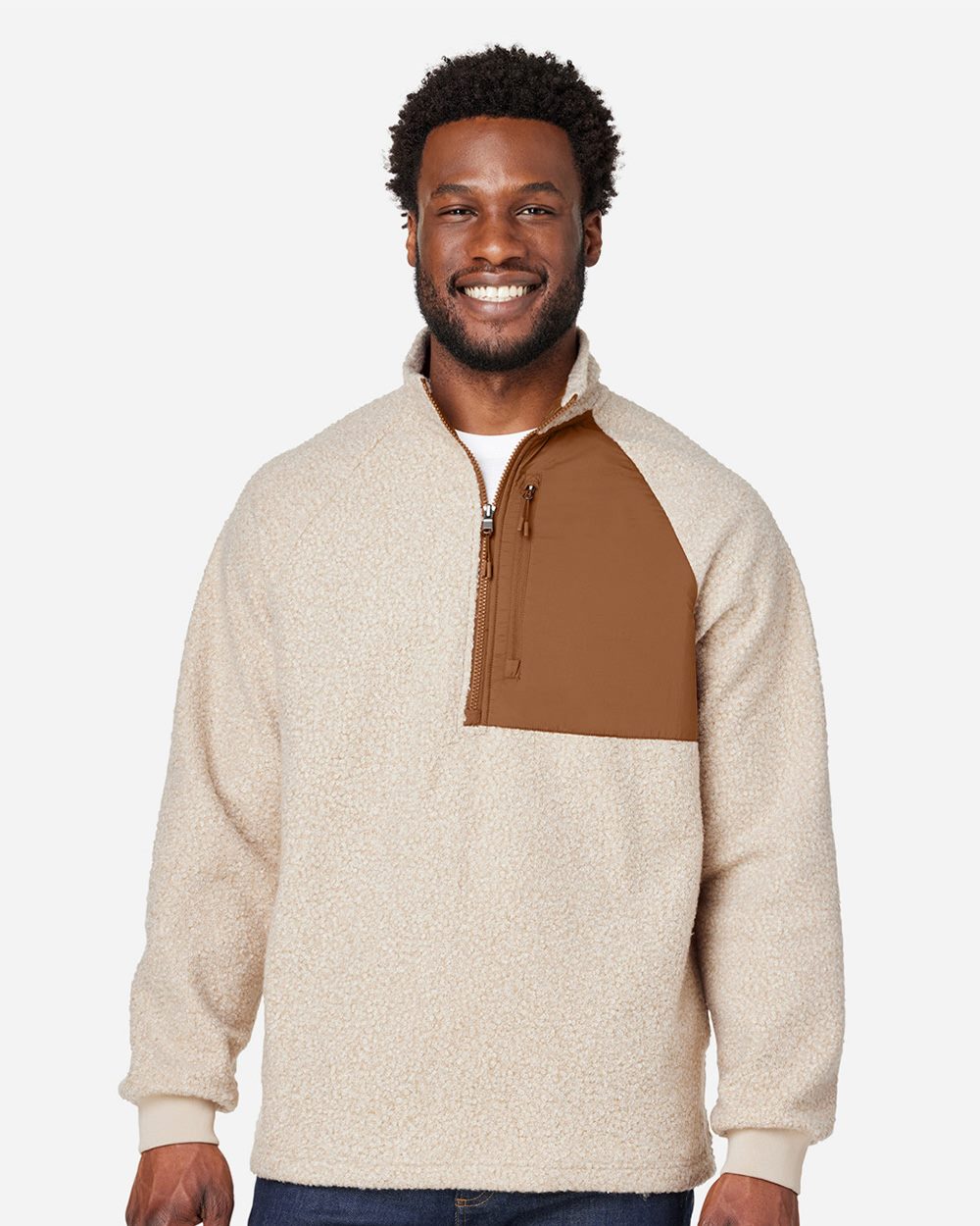 Men's Aura Sweater Fleece Quarter-Zip Pullover | NE713