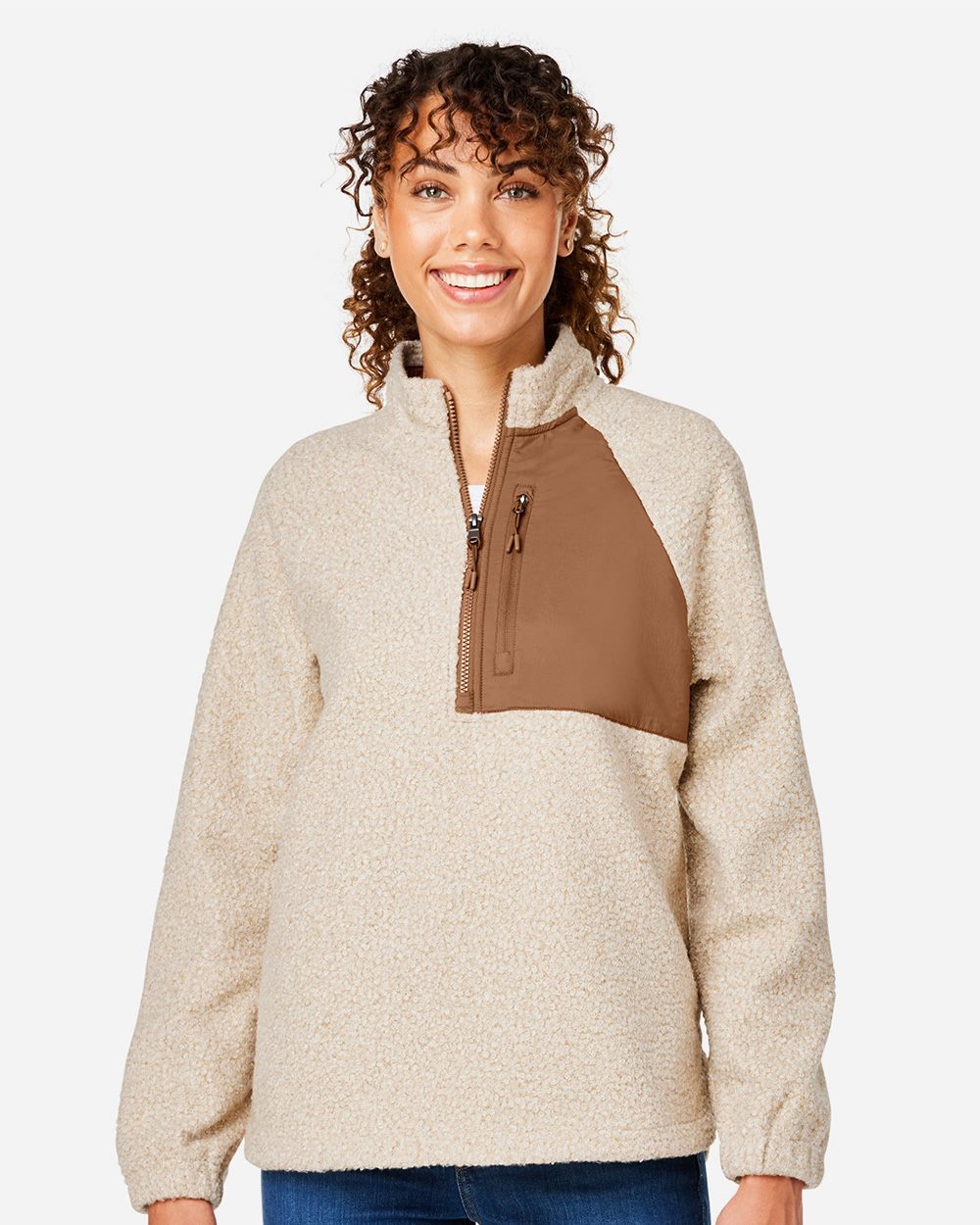 Women's Aura Sweater Fleece Quarter-Zip Pullover | NE713W