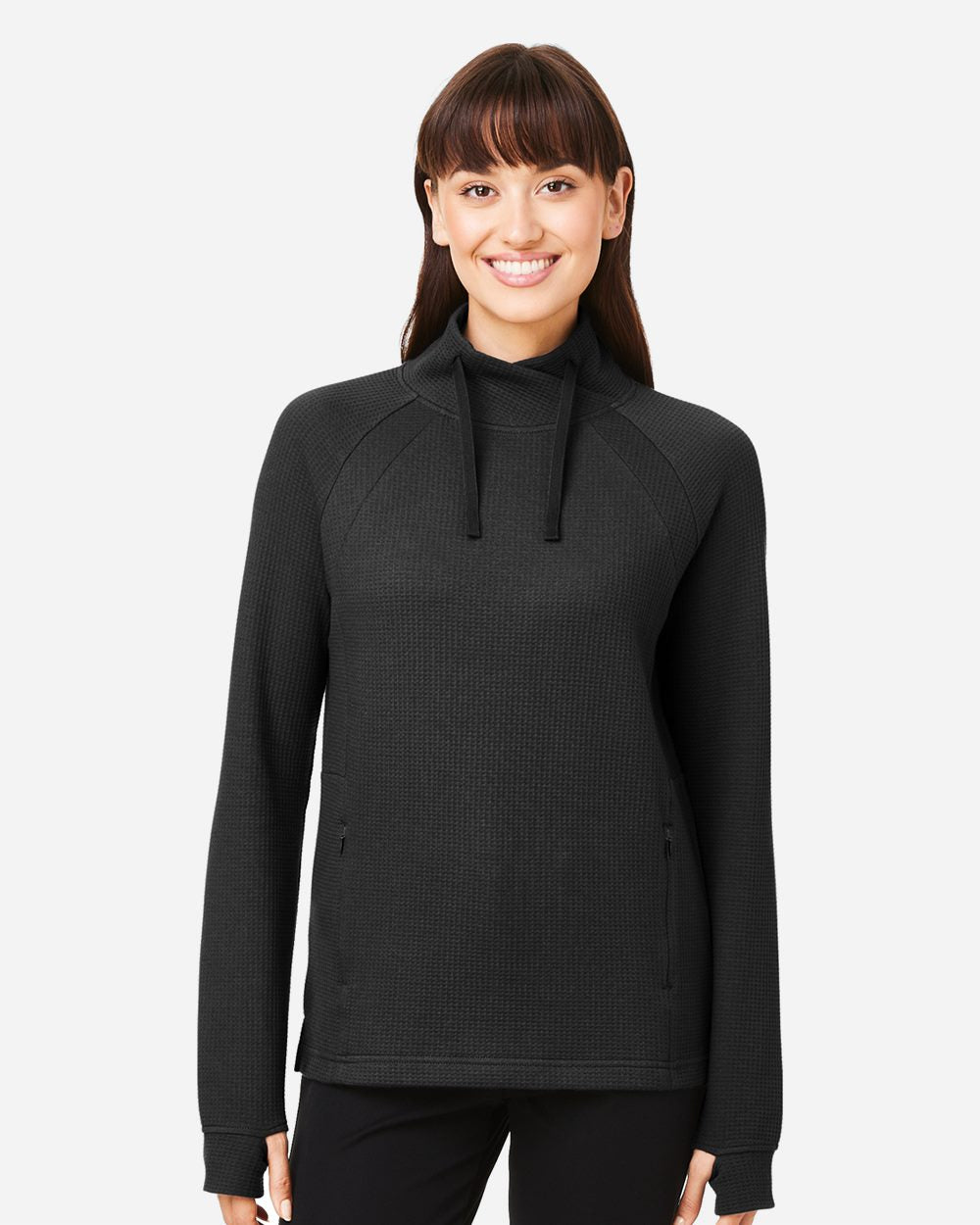 Women's Rhythm Waffle Cross-Neck Pullover | NE200W