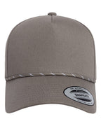Retro Cotton Blend Five-Panel Rope Cap | 5079BD