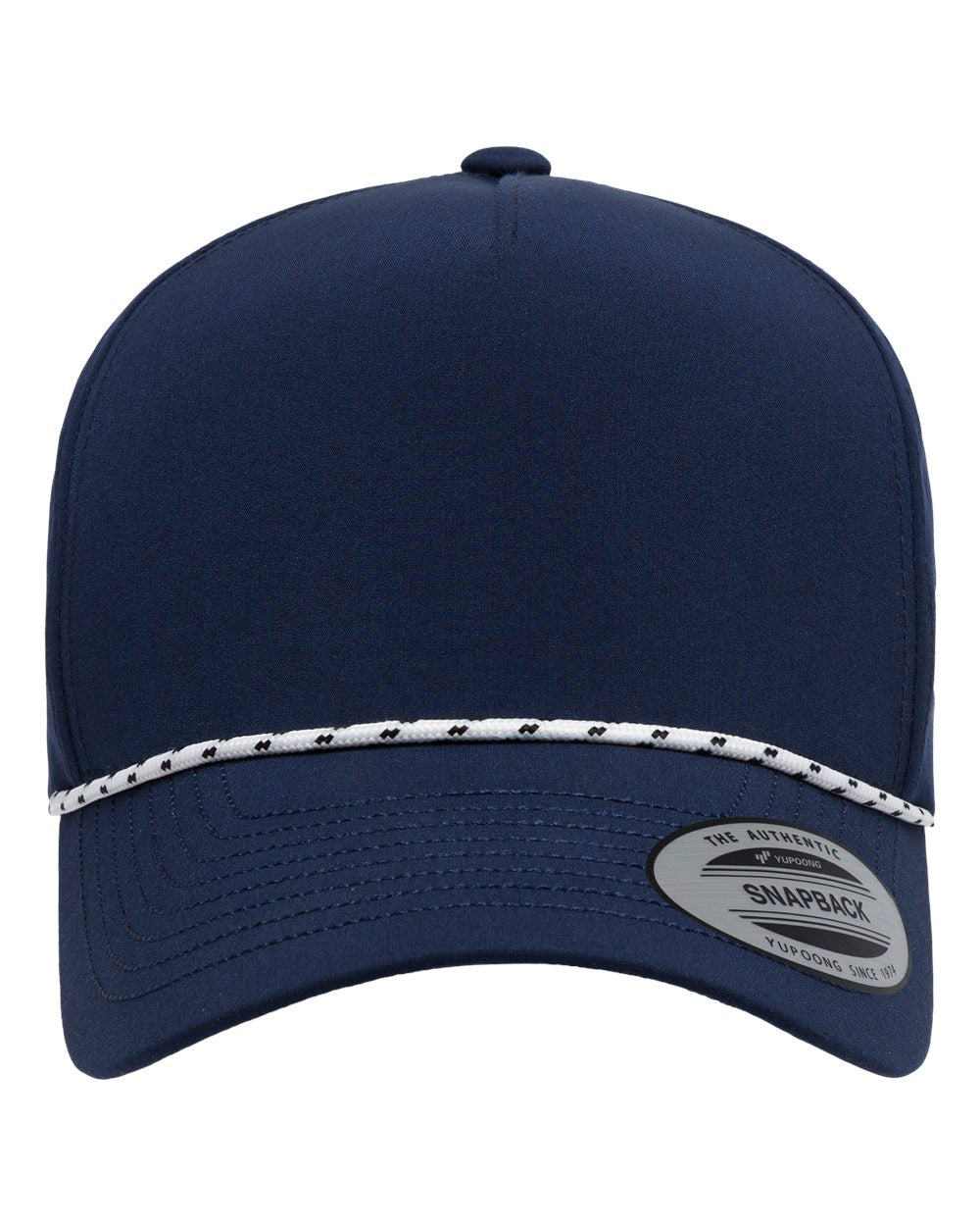 YP Classics 5389BD Five-Panel Perforated Rope Cap - Navy
