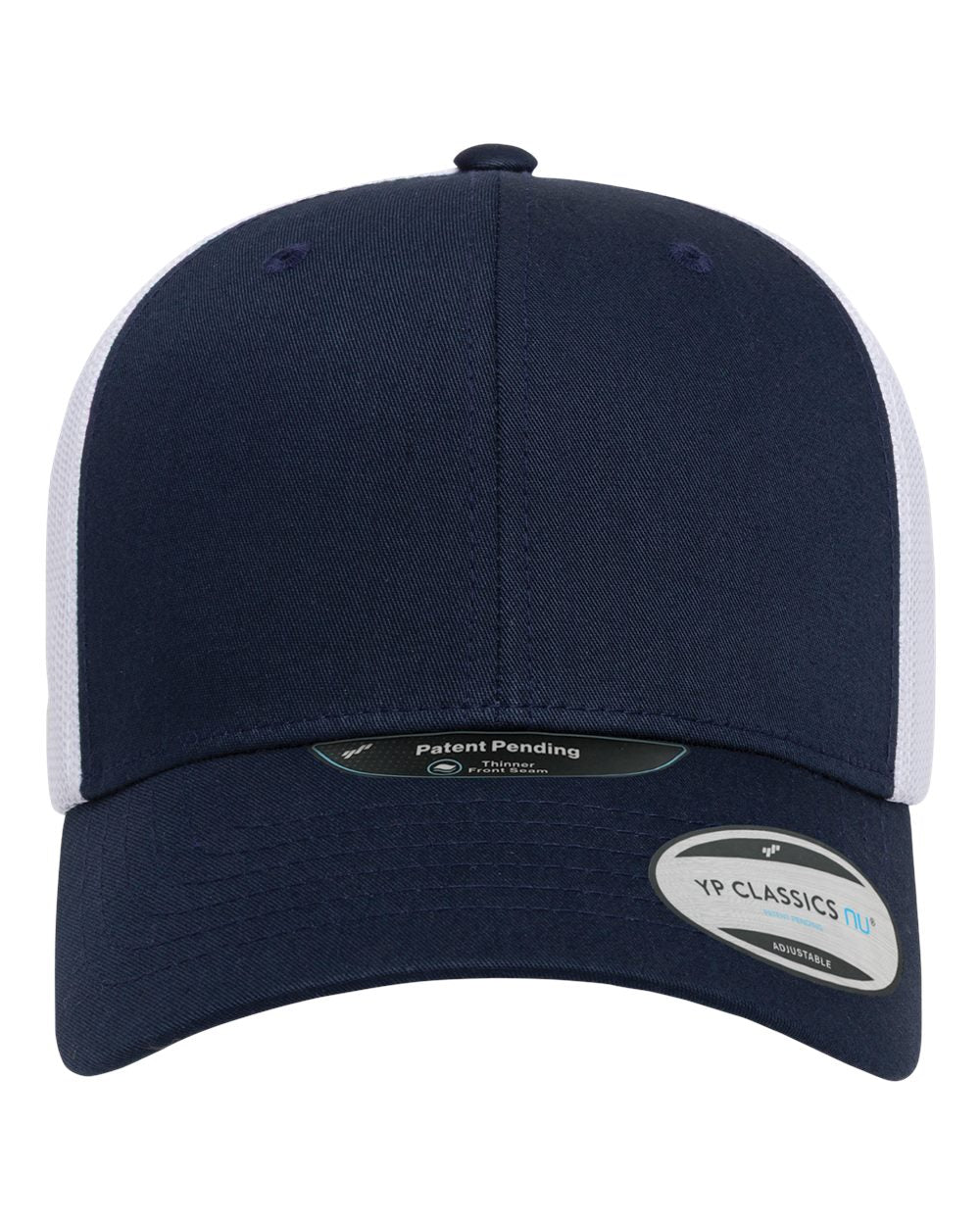 YP Classics 6606NU NU Retro Trucker Cap - Navy/ White