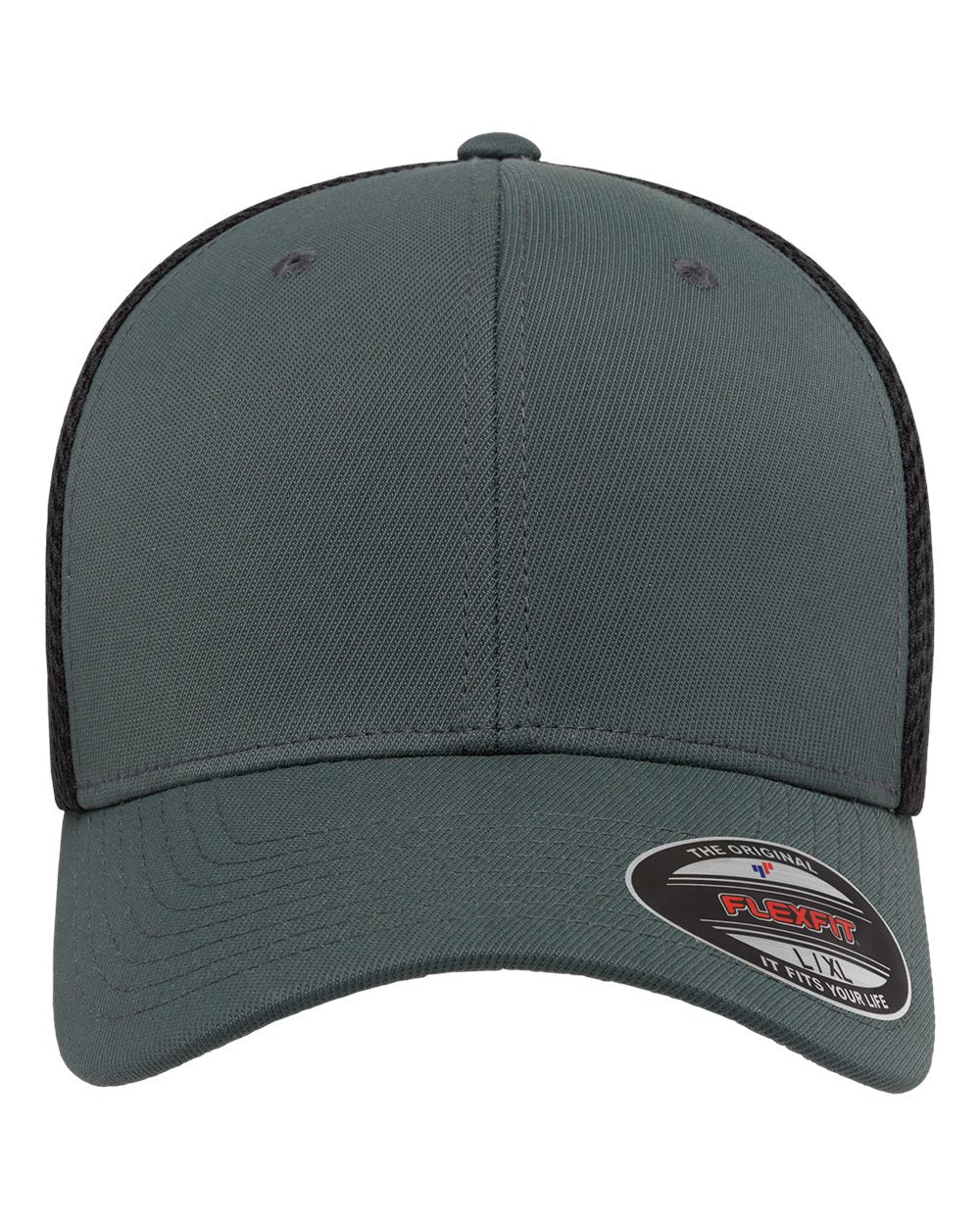 Flexfit 6533 Ultrafiber Mesh Cap - Dark Grey/ Black