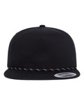 Lightly Structured Five-Panel Rope Cap | 6502BD