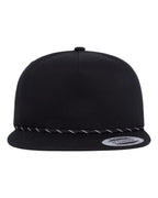 Lightly Structured Five-Panel Rope Cap | 6502BD