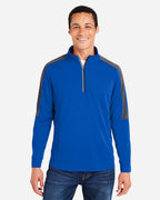 Sudadera de malla con bloqueo de color y cremallera de cuarto para hombre Market Snag Protect | CE404