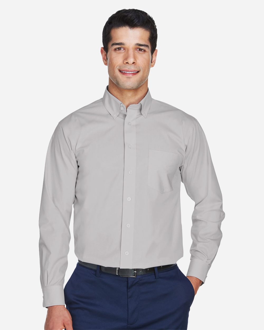 Men's Crown Collection® Broadcloth Woven Dress Shirt | D620