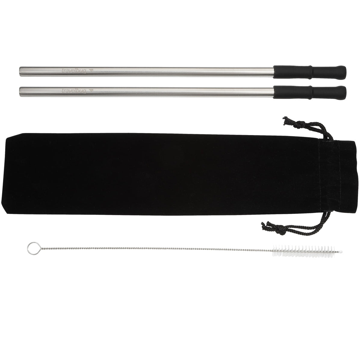 Reusable Stainless steel Straw Set with Brush | 1626-60 image 1