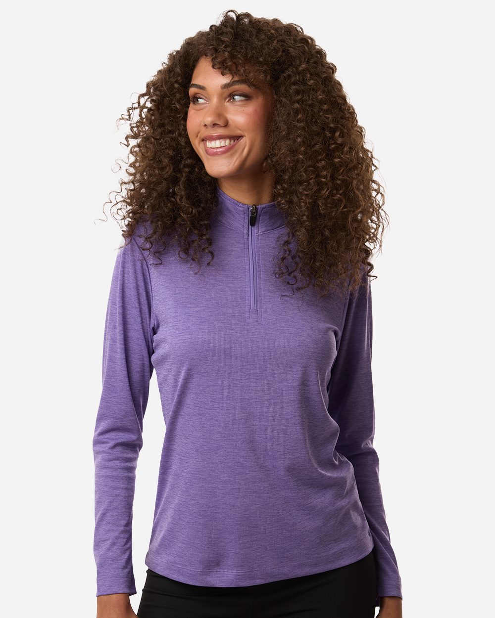 Women's Pro-Lock Performance Mélange Quarter-Zip Pullover | 4HM70L