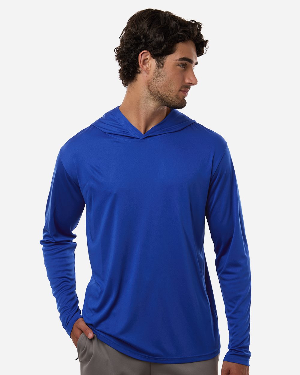 Unisex Pro-Lock Performance Hooded Long Sleeve T-Shirt | 48510