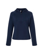 Sudadera con capucha y cremallera de cuarto para mujer Qualify | TT200W