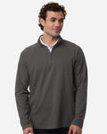 Men's Seaton Pebble Textured Quarter-Zip Pullover | DG402