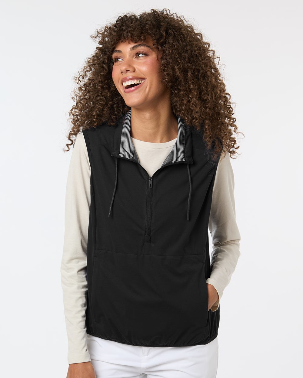 Women's Network Lightweight Quarter-Zip Vest | NE76W