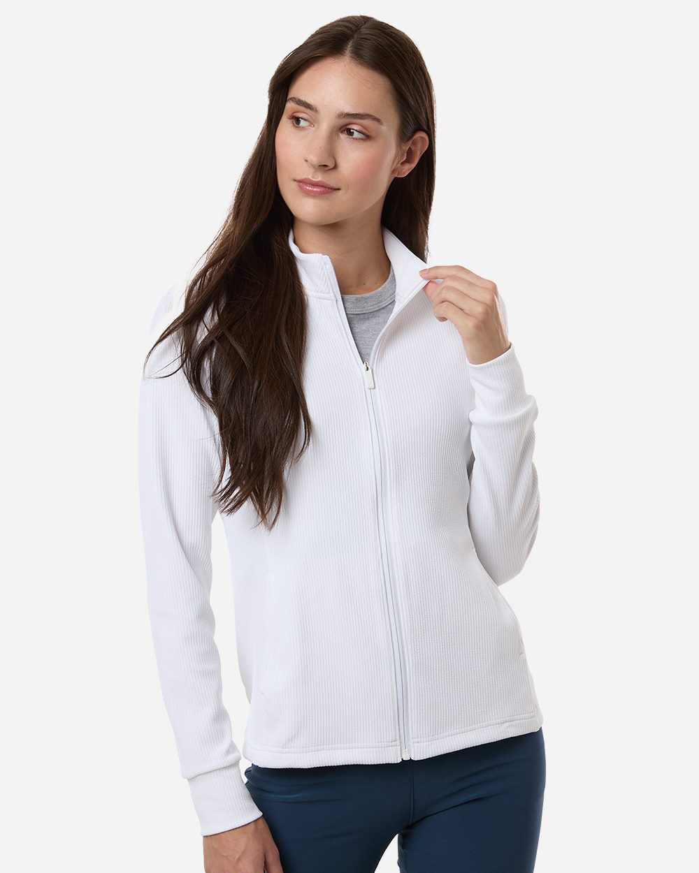 Women's Performance Textured Full-Zip Jacket | A1015