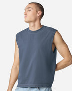 Unisex Heavyweight Cotton Garment-Dyed Mid-Length Muscle Tee | 207GD